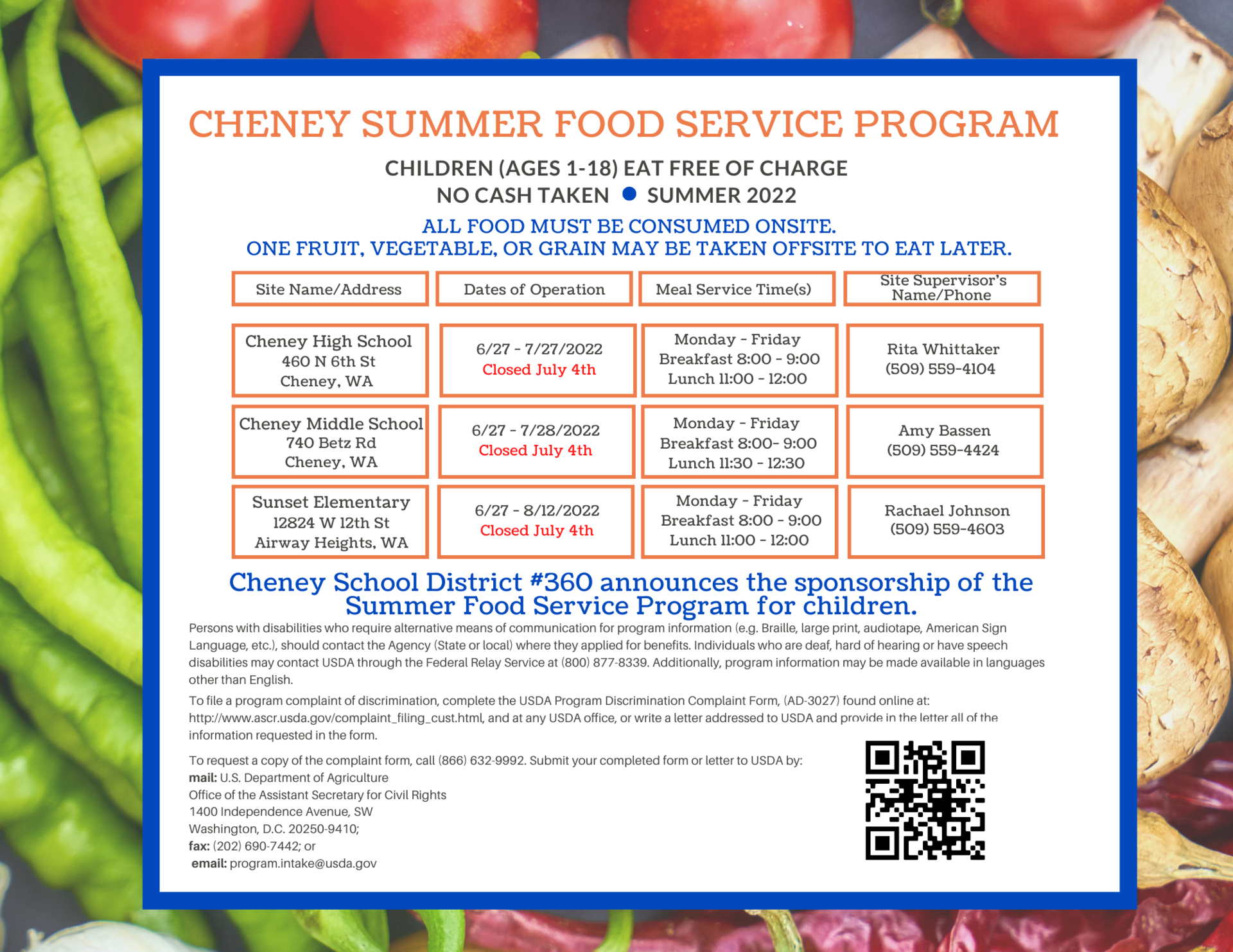 Summer Food Program